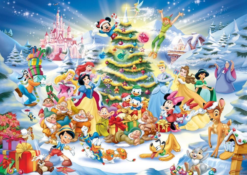 Ravensburger Puzzle 1000 dílků Jigsaw Puzzle - 1000 dílků - Disney Christmas - obrázek 1