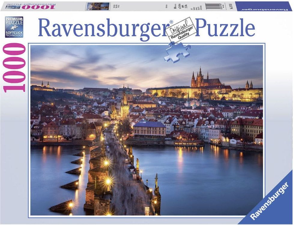 Ravensburger Puzzle 1000 dílků Prague by Night - obrázek 1