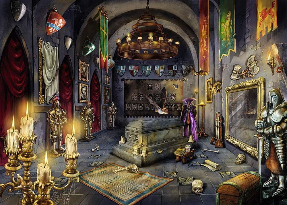 Ravensburger Puzzle 759 dílků Escape Puzzle - La Chambre du Vampire (in French) - obrázek 1