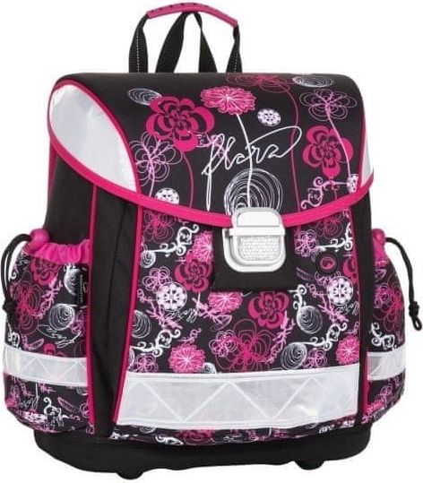 Bagmaster Školní aktovka LIM 8 A BLACK/PINK/WHITE 15 l - obrázek 1