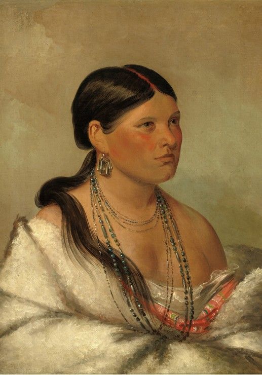 Grafika Puzzle 1000 dílků George Catlin: The Female Eagle - Shawano, 1830 - obrázek 1
