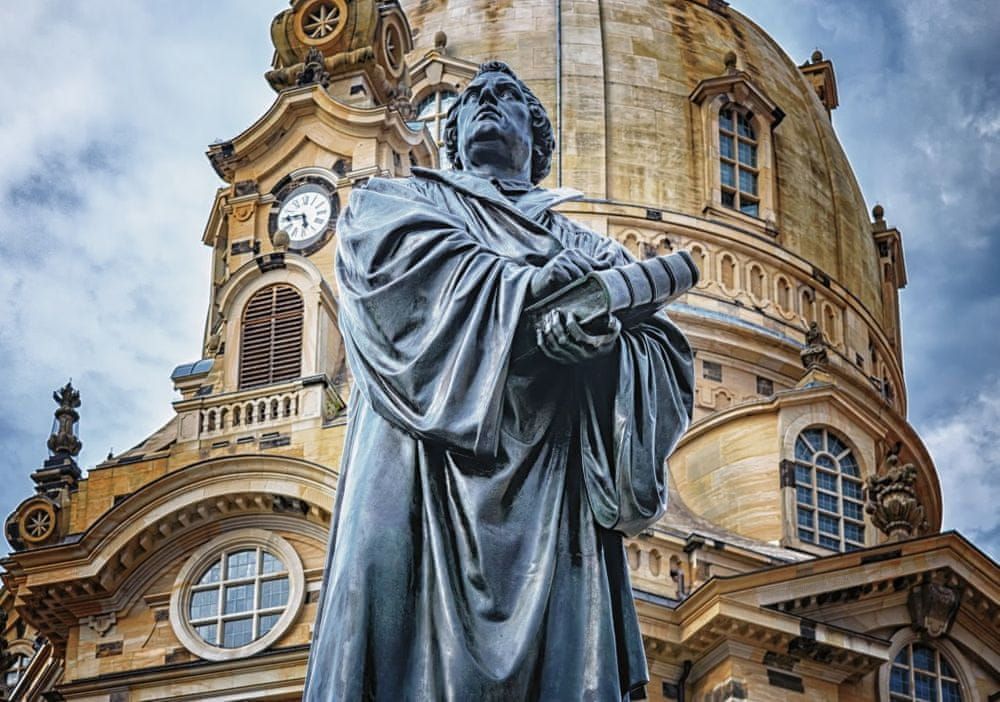 Grafika Puzzle 1000 dílků Deutschland Edition - Frauenkirche, Martin Luther, - obrázek 1