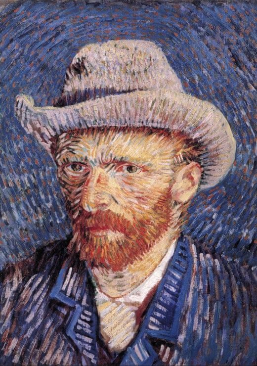 Grafika Puzzle 1000 dílků Vincent Van Gogh : Autoportrait, 1887-1888 - obrázek 1