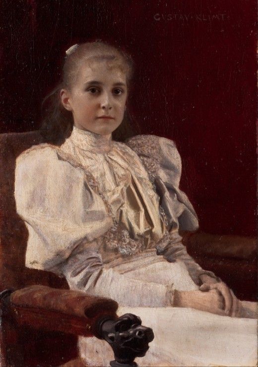 Grafika Puzzle 1000 dílků Gustav Klimt : Jeune fille assise - 1894 - obrázek 1