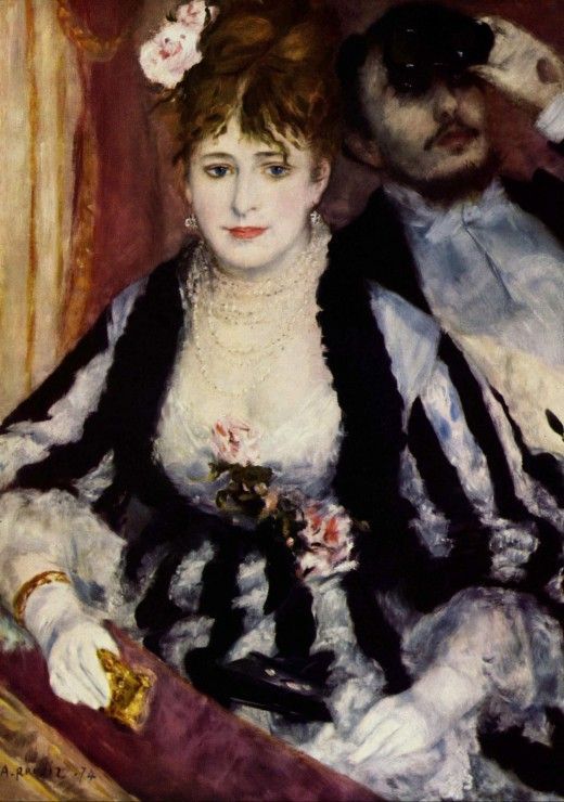 Grafika Puzzle 1000 dílků Auguste Renoir : La Loge, 1874 - obrázek 1