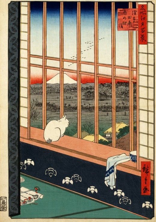 Grafika Puzzle 1000 dílků Utagawa Hiroshige : Asakusa Ricefields and Torinoma - obrázek 1