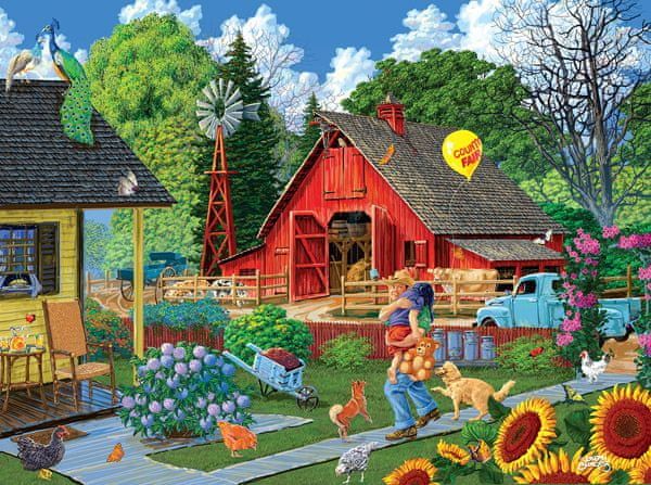 SunsOut Puzzle 1000 dílků Joseph Burgess - Home from the Fair - obrázek 1