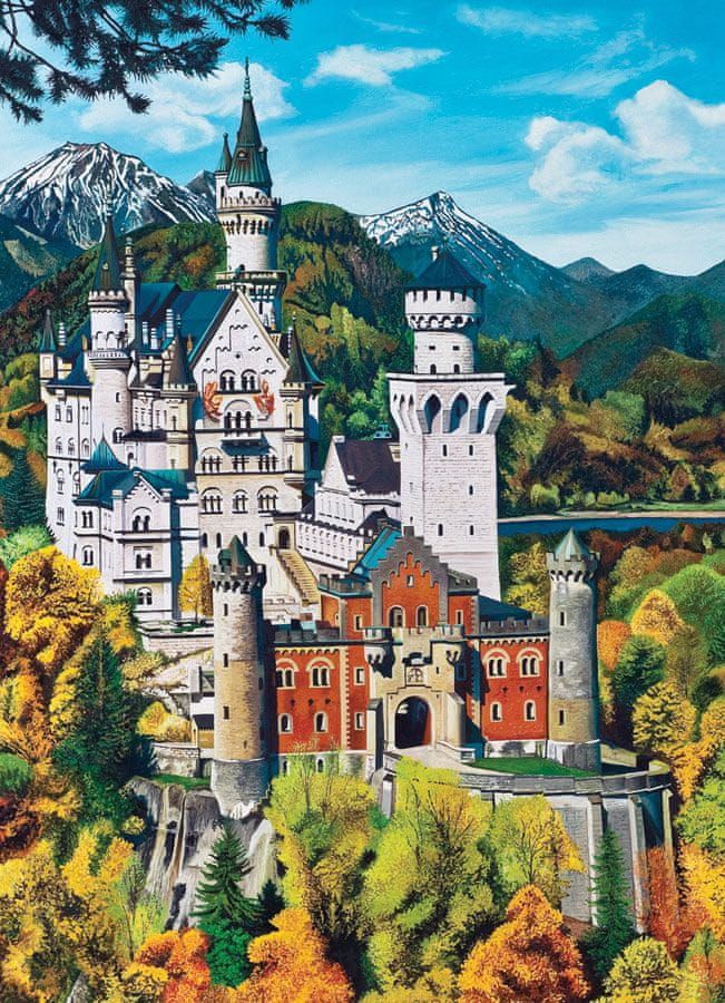 Cobble Hill Puzzle 1000 dílků Neuschwanstein Castle - obrázek 1