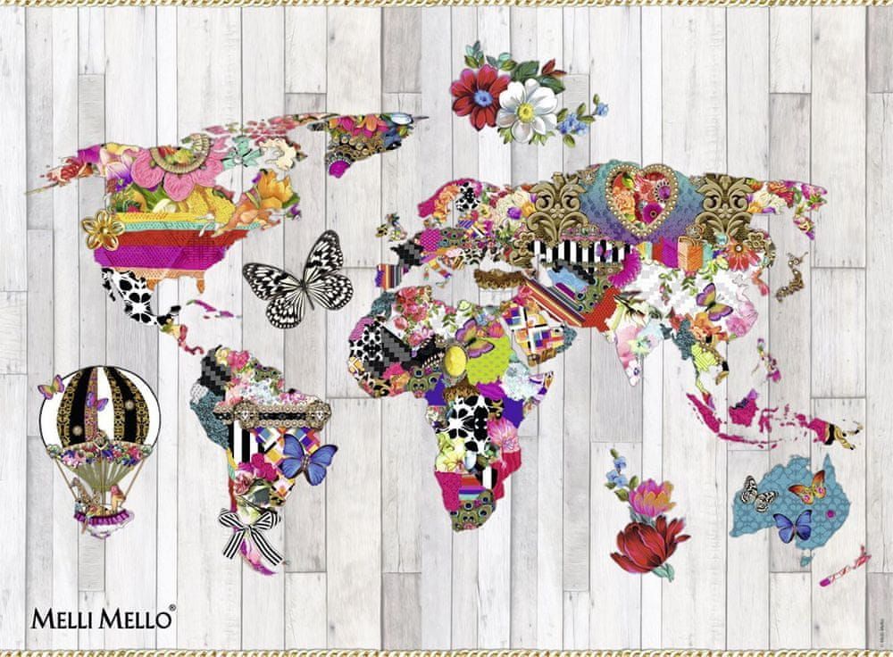 Nathan Puzzle 500 dílků Baroque World Map - obrázek 1