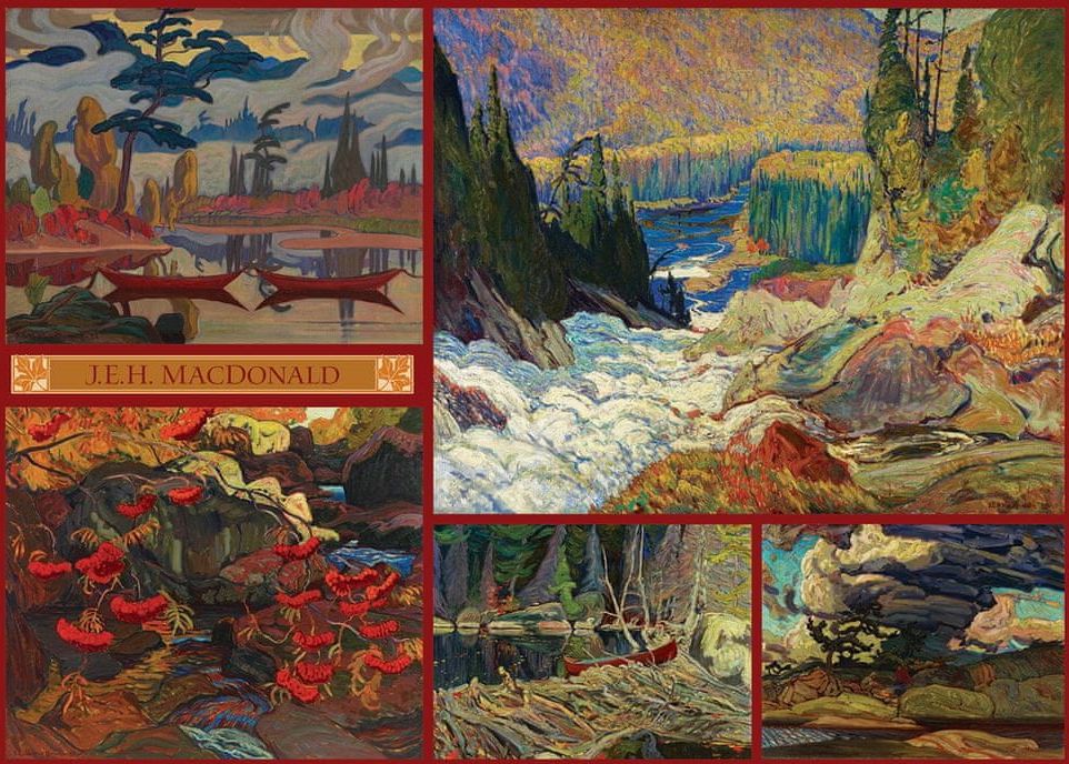 Cobble Hill Puzzle 1000 dílků J.E.H. MacDonald - Collage - MacDonald Collection - obrázek 1