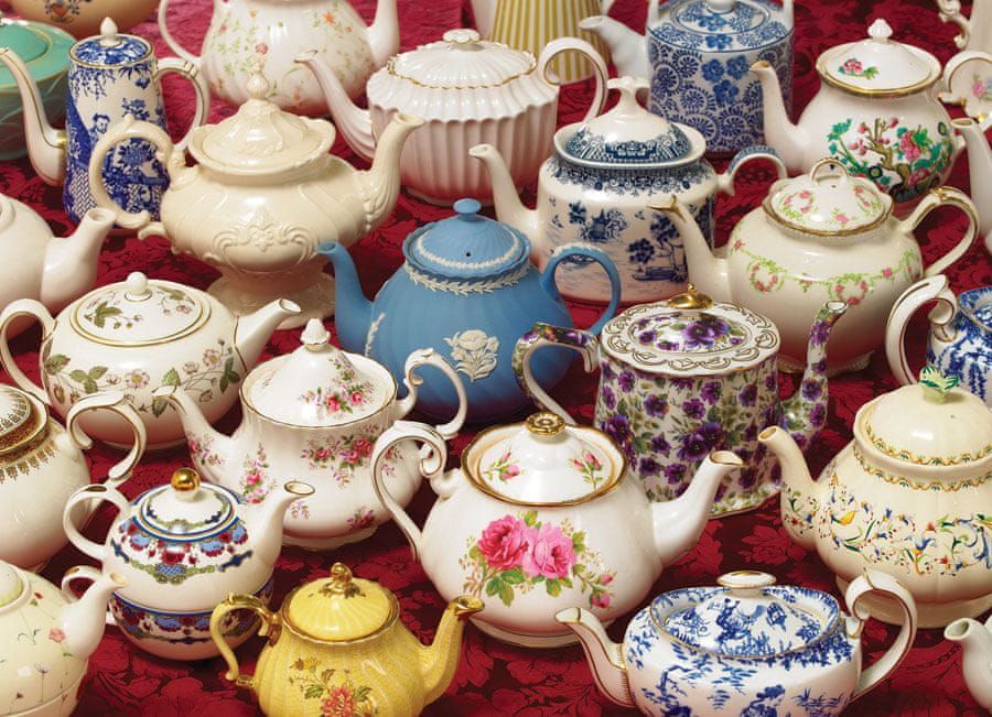 Cobble Hill Puzzle 1000 dílků Teapots - obrázek 1
