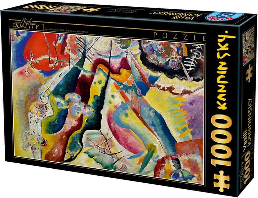 D-Toys Puzzle 1000 dílků Kandinsky Vassily: Painting with Red Spot - obrázek 1