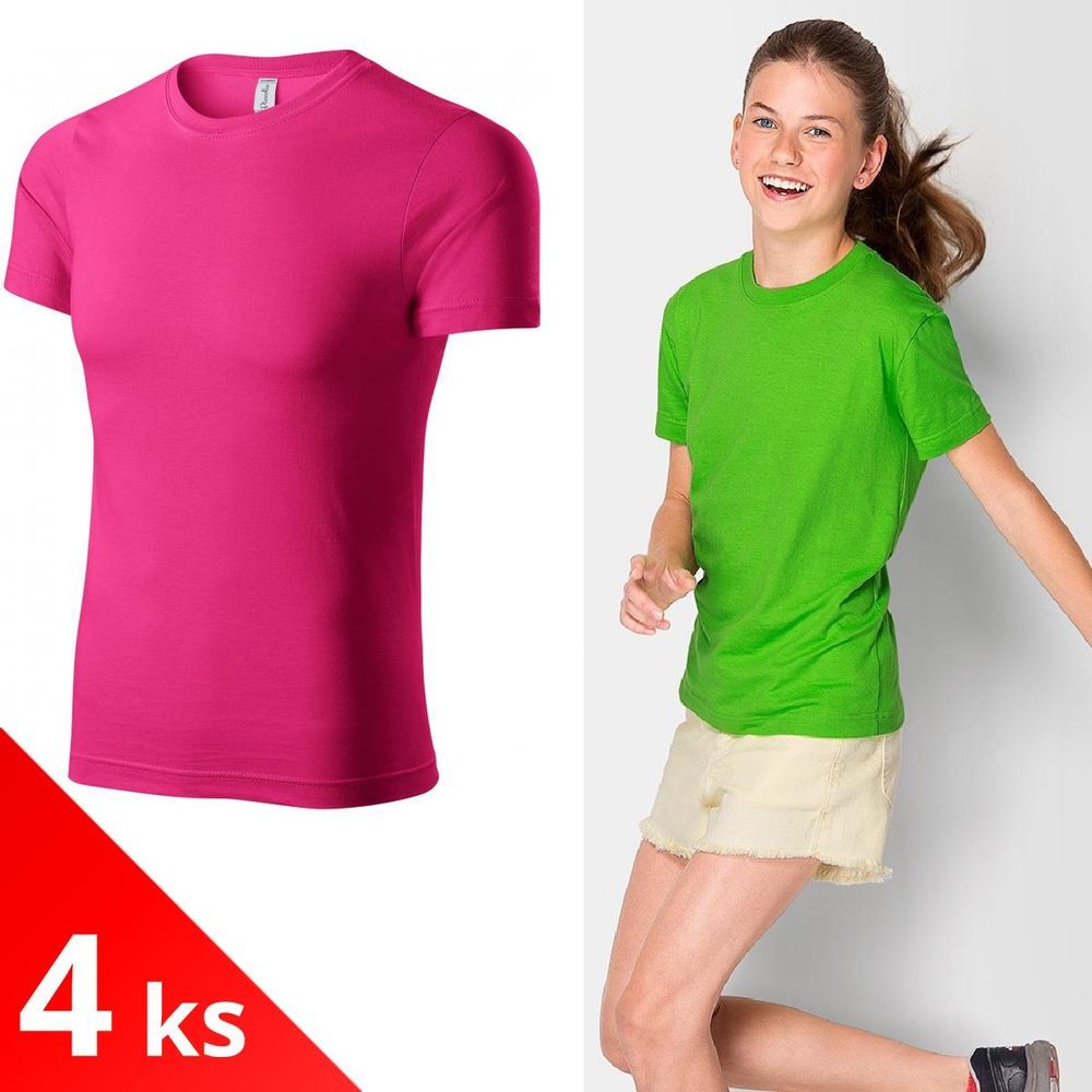 Piccolio 4x Purpurové Dětské lehké tričko - obrázek 1