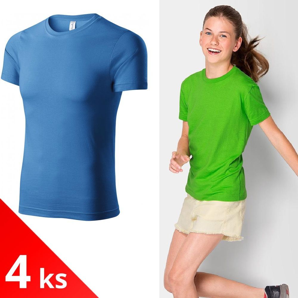 Piccolio 4x Světlemodré Dětské lehké tričko - obrázek 1