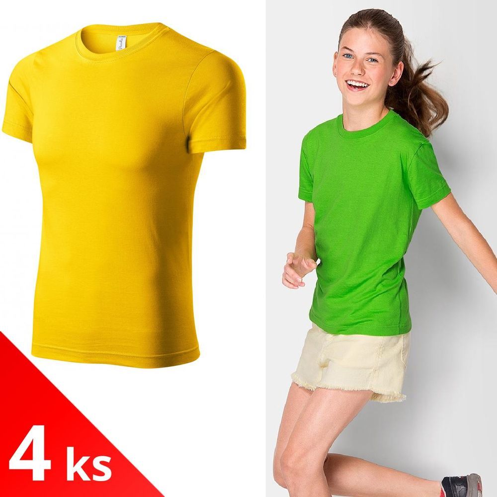 Piccolio 4x Žluté Dětské lehké tričko - obrázek 1