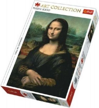Trefl Puzzle Mona Lisa 1000 dílků 48x68cm v krabici 40x27x6cm - obrázek 1