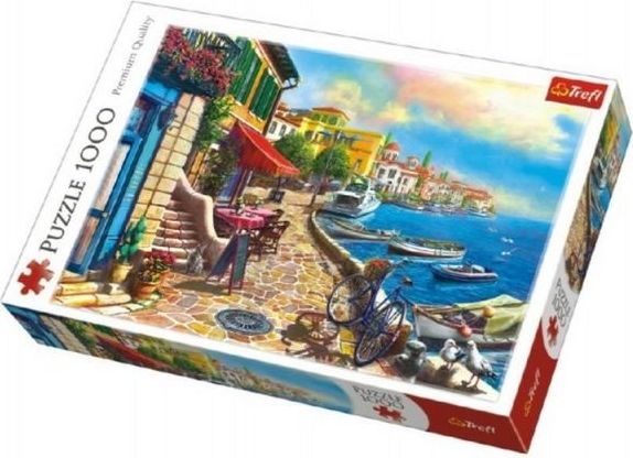 Trefl Puzzle Slunečné nábřeží 1000 dílků 68x48cm v krabici 40x27x6cm - obrázek 1