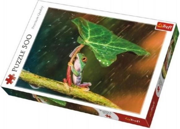 Trefl Puzzle Žába s listem 500 dílků - obrázek 1