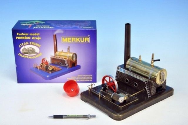 Merkur Stavebnice MERKUR Funkční model parního stroje Medium - obrázek 1