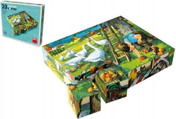 Topa Kostky kubus Na statku dřevo 20ks v krabičce 20x16x4cm - obrázek 1