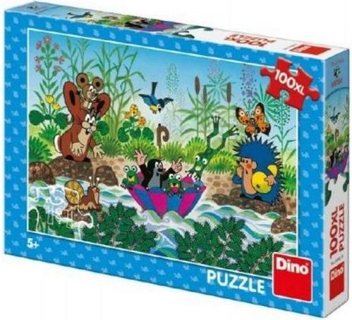 Dino Puzzle Krtek Krtečkova plavba 100 dílků XL - obrázek 1