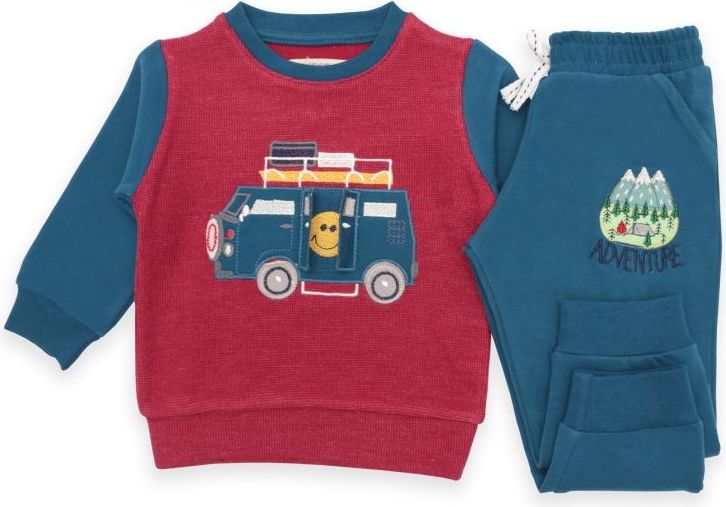 Cigit Kids Souprava Karavan - 2-3roky /92-98/červeno-modrá - obrázek 1