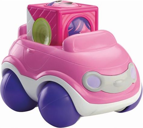 Mattel Veselé vozidlo , Růžové - autíčko s kostkou - obrázek 1