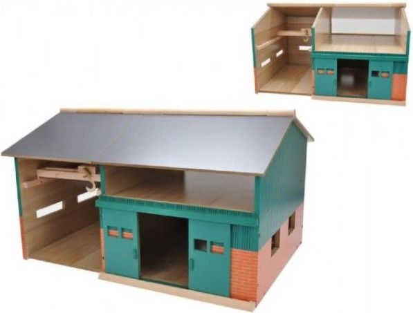 Mikro Trading Dílna pro traktory dřevo 41x54x32cm 1:32 - obrázek 1
