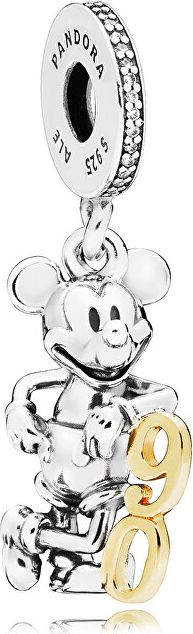 Pandora Přívěsek Mickeyho 90. narozeniny Disney 797497CZ stříbro 925/1000 - obrázek 1