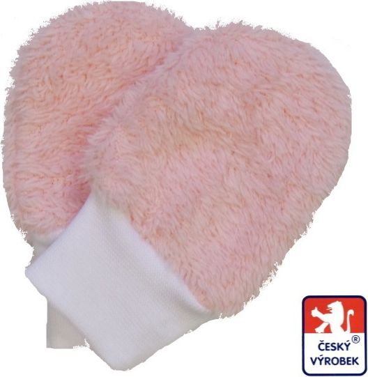 Dětské/kojenecké rukavičky Dětský svět, ťapky Lama, růžové - obrázek 1