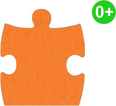 MALÝ GÉNIUS Okrajový díl KLASIK A silný 0+ (oranžový) - obrázek 1