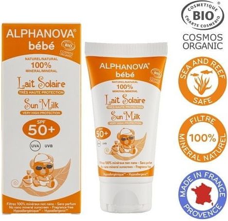 Alphanova Opalovací krém pro miminka SPF 50+ BIO 50 ml - obrázek 1