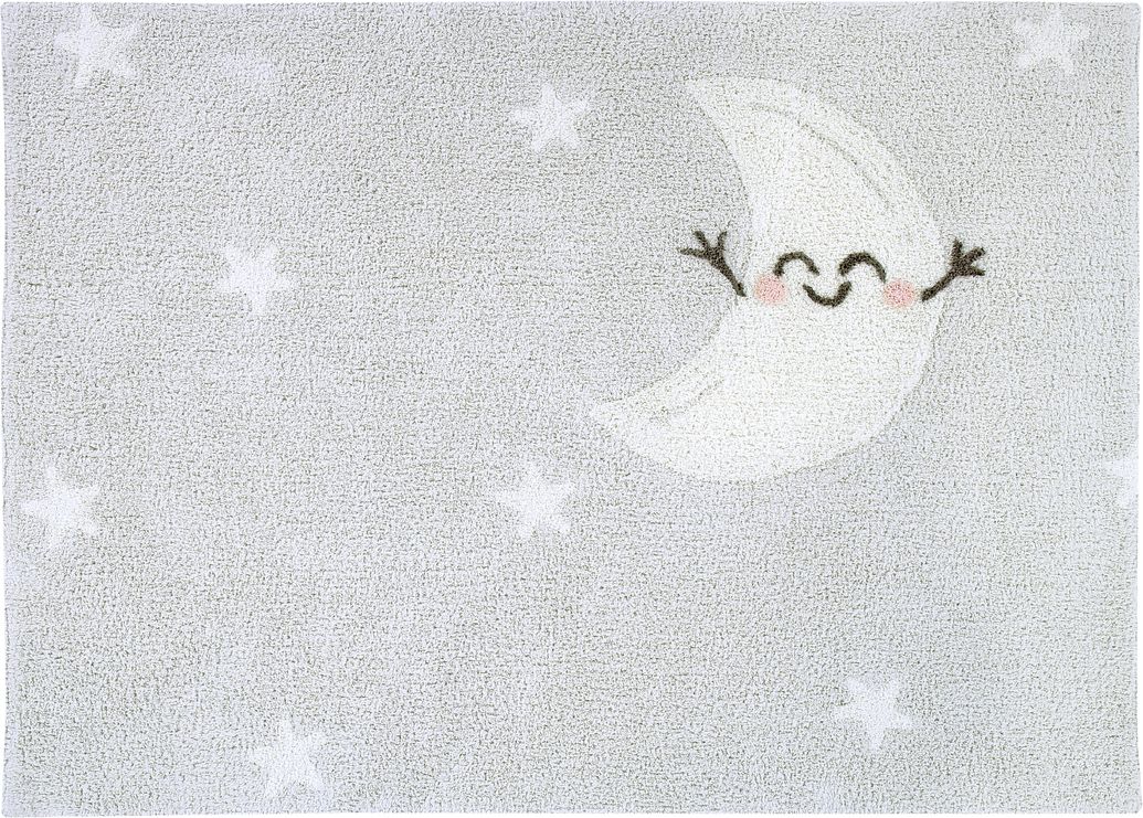 Koberec Ourbaby Happy Moon 30263-0 obdélník 120x160 cm bílá šedá - obrázek 4