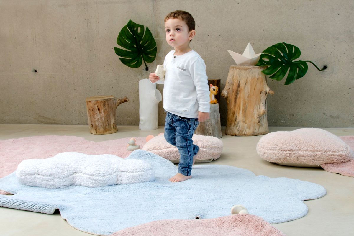 Koberec Ourbaby Puffy Dream Blue 30259-0 jiný 110x170 cm bílá modrá - obrázek 3