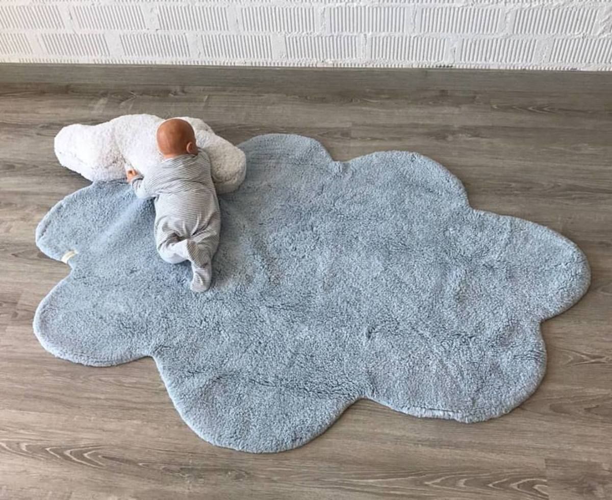 Koberec Ourbaby Puffy Dream Blue 30259-0 jiný 110x170 cm bílá modrá - obrázek 4