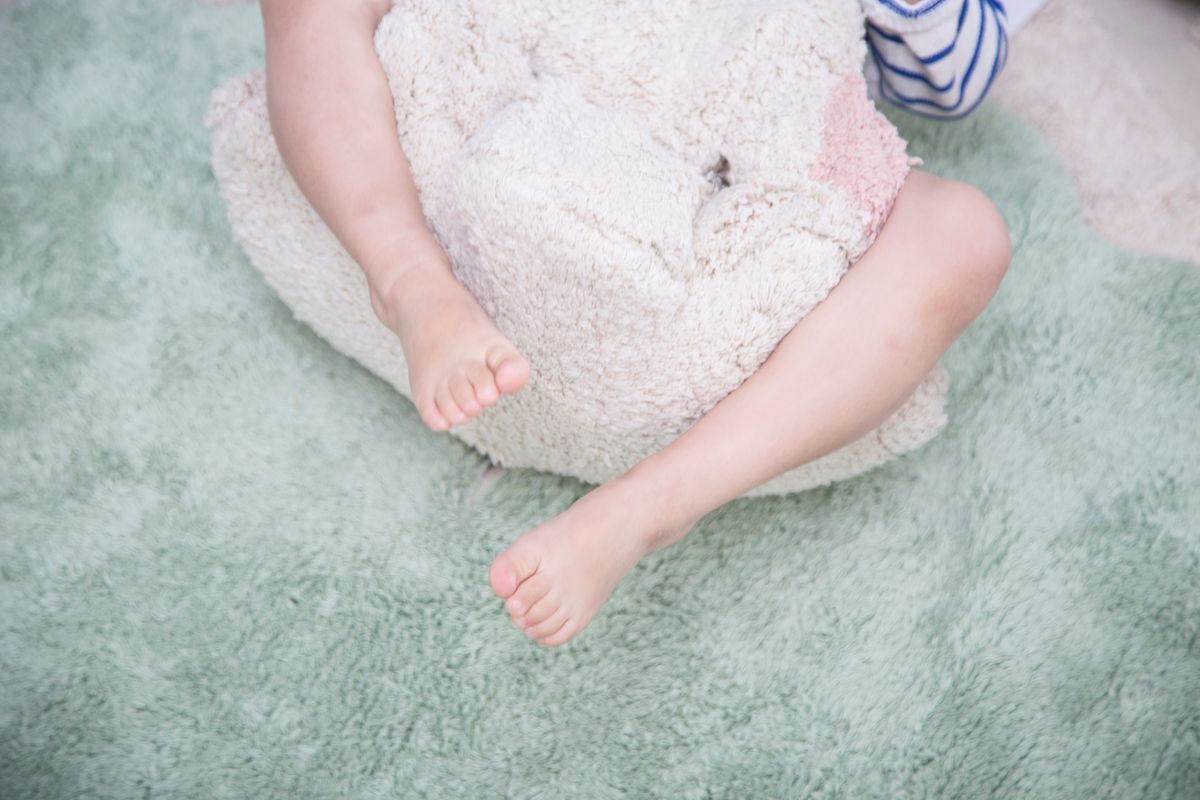 Koberec Ourbaby Puffy Sheep 30258-0 kruh průměr 140 cm zelená přírodní - obrázek 6