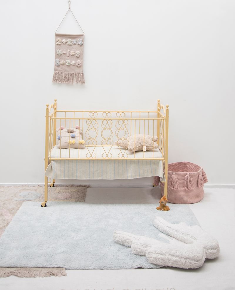 Koberec Ourbaby Puffy Wings 30257-0 obdélník 120x160 cm bílá modrá - obrázek 1
