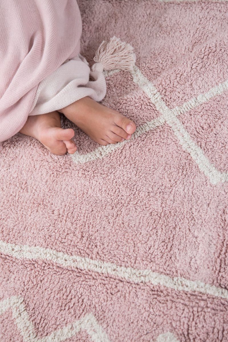 Koberec Ourbaby Oasis 30249-0 obdélník 120x160 cm bílá růžová - obrázek 3