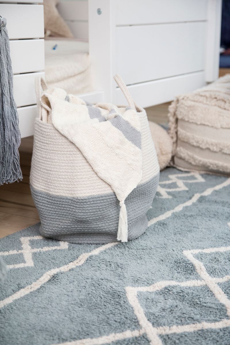 Koberec Ourbaby Oasis 30248-0 obdélník 120x160 cm bílá modrá - obrázek 3