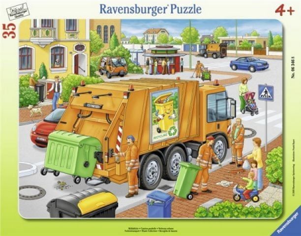 Ravensburger Puzzle Odvoz odpadu, 35 dílků - Ravensburger - obrázek 1