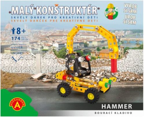 Lamps Malý konstruktér - BOURACÍ KLADIVO 174 dílků - obrázek 1