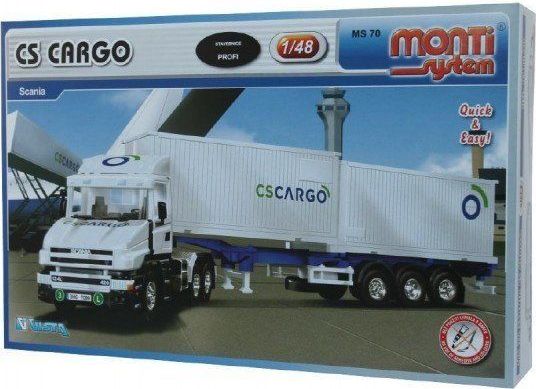 VISTA Stavebnice Monti 70 CS CARGO Scania 1:48 v krabici 32x20,5x7,5cm - obrázek 1