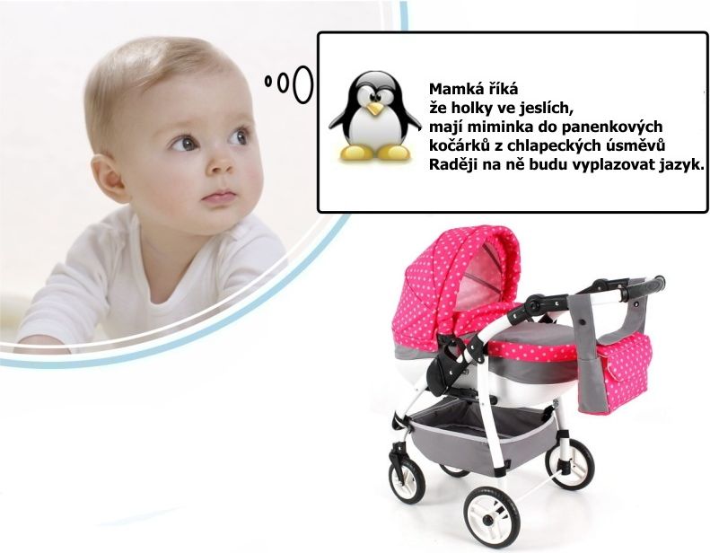 Kočárek Adbor Lily Sport K08 Růžovo-šedá - obrázek 1