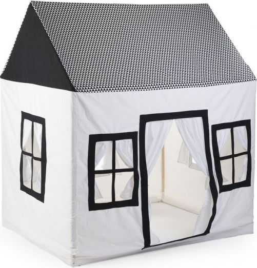 Childhome Domek textilní Black&White 125x95x145 cm - obrázek 1