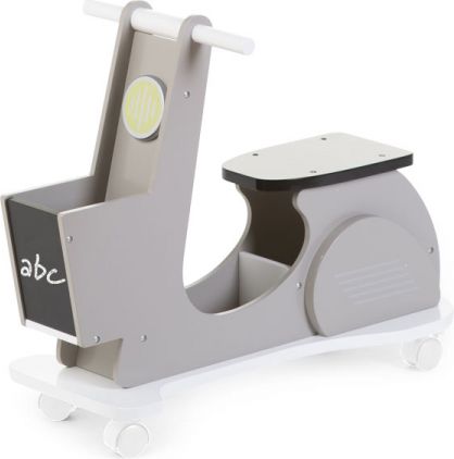 Childhome Skútr dřevěný otočná kola Grey - obrázek 1