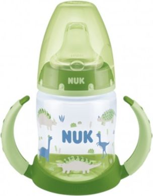 Kojenecká láhev na učení NUK 150 ml zelená dino, Zelená - obrázek 1
