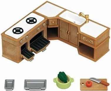 Sylvanian Families Sylvanian Families - Nábytek rohová kuchyňská linka s vybavením - obrázek 1