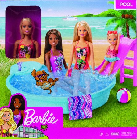Barbie panenka a bazén - obrázek 1