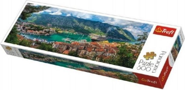 Trefl Puzzle Kotor, Montenegro panorama 500 dílků - obrázek 1