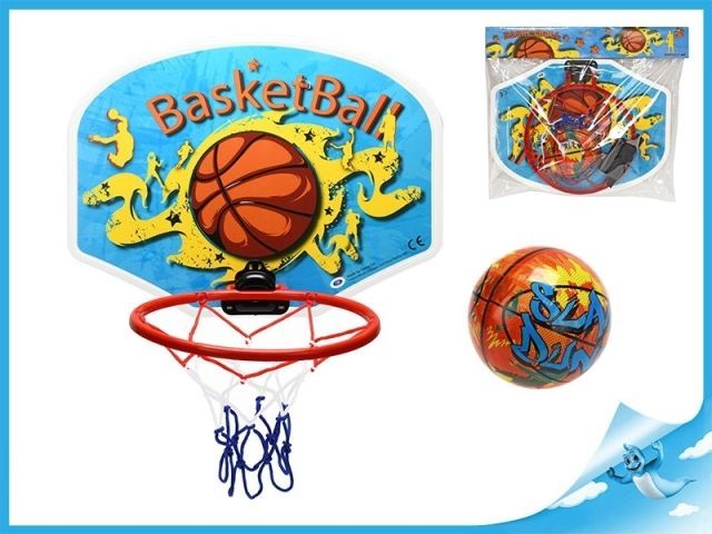 Mikro Trading Basketbalový koš 34x25,3cm s míčem v sáčku - obrázek 1